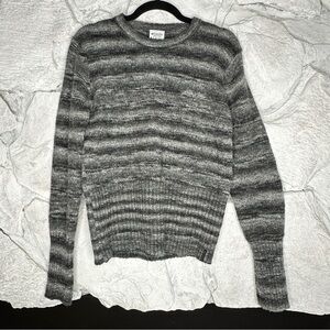 Columbia | Women’s Wool Blend Long Sleeve Striped Pullover Gray Sweater, Size L